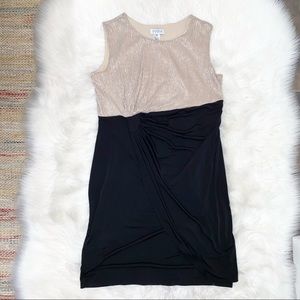 Gold & Black Size 18W Semi-Formal Dress